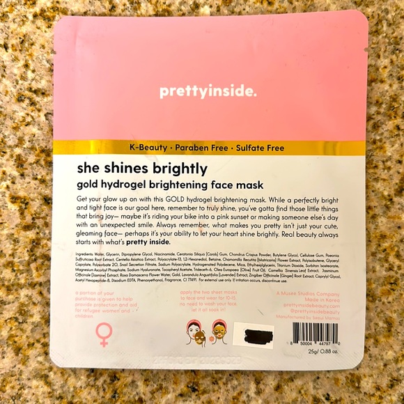 NEW💗SHE SHINES BRIGHTLY BRIGHTENING FACE MASK & COLLAGEN MOISTURIZING LIP MASK - Picture 3 of 6